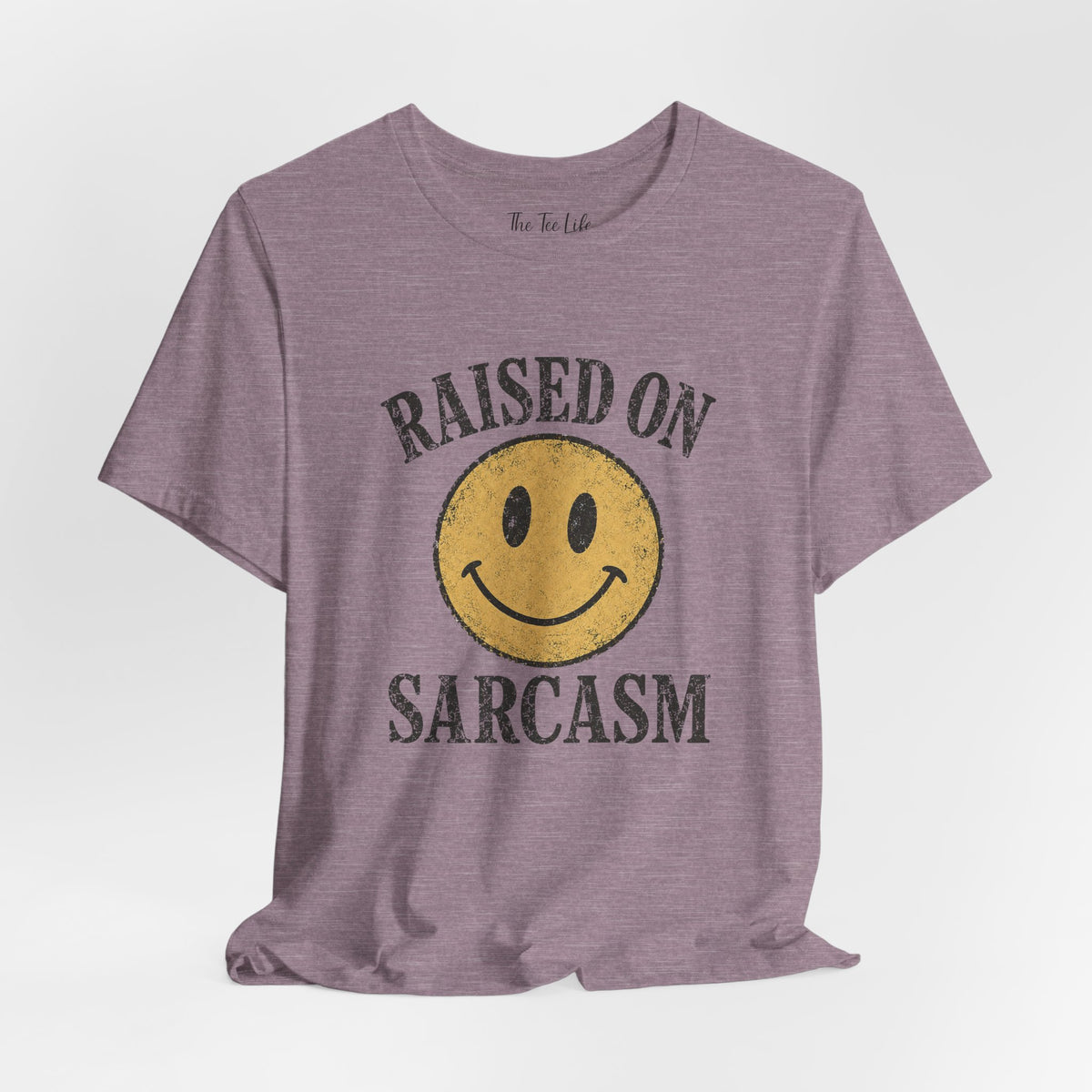 Raised on Sarcasm Smiley Tee