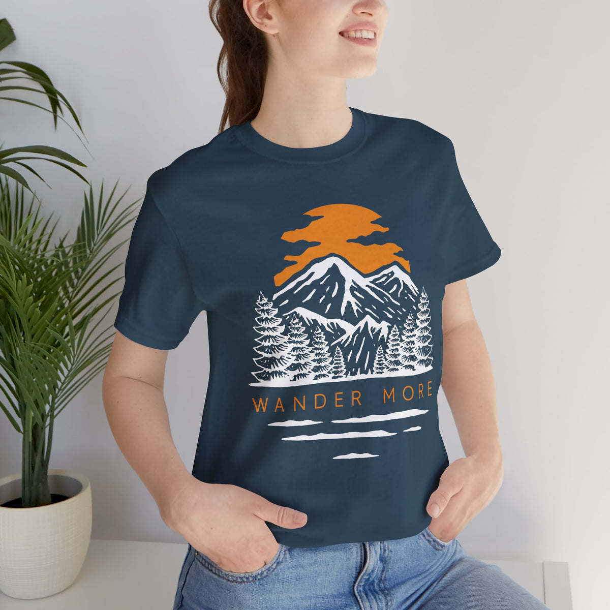 Wander More Mountain Tee