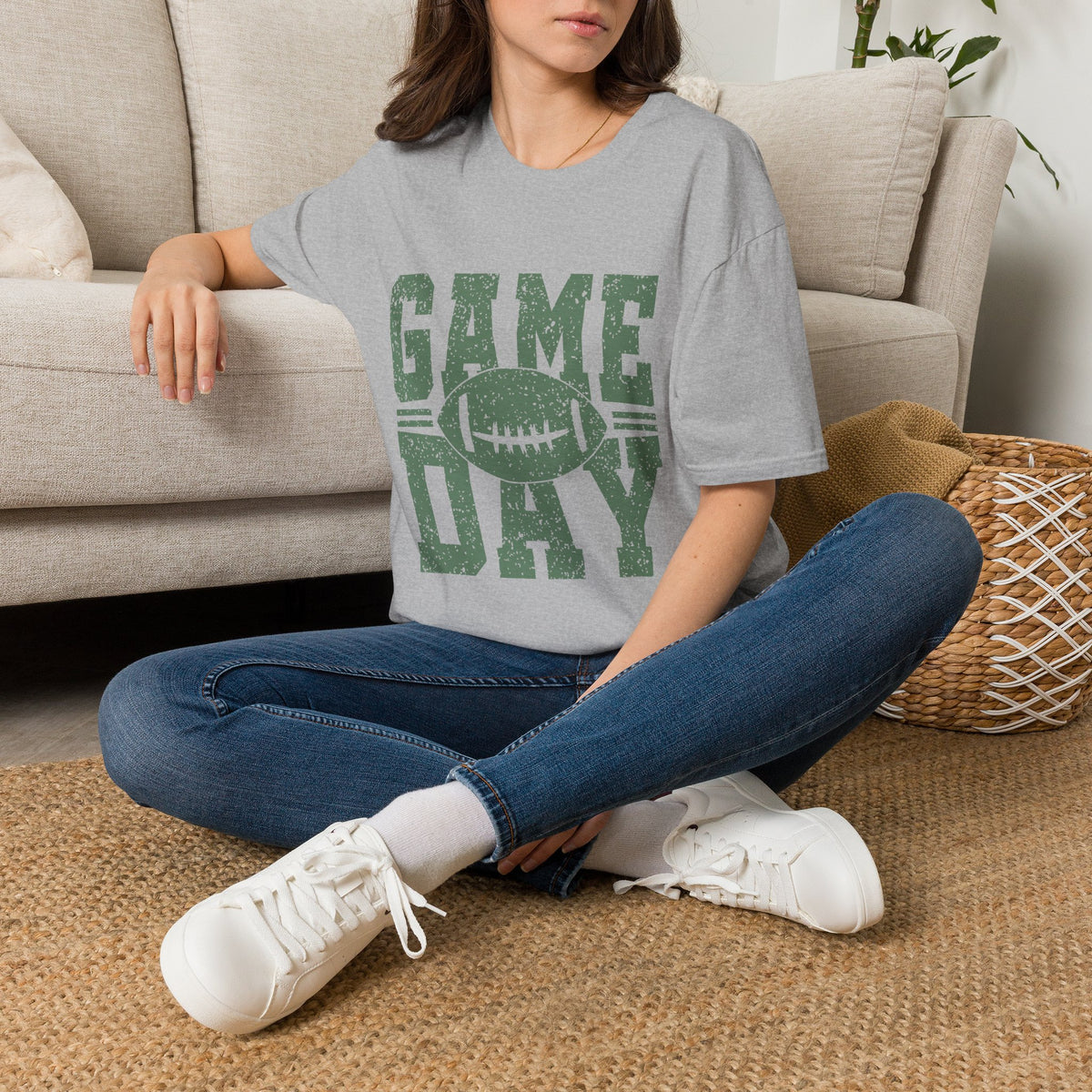 Game Day Football Grunge Tee