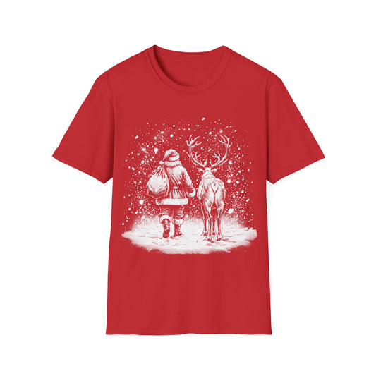 Christmas Santa and Reindeer Tee