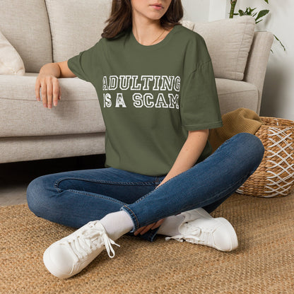 Adulting Is A Scam Tee
