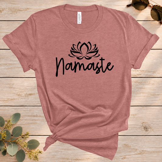 Namaste Lotus Tee