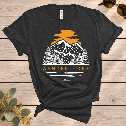 Wander More Mountain Tee