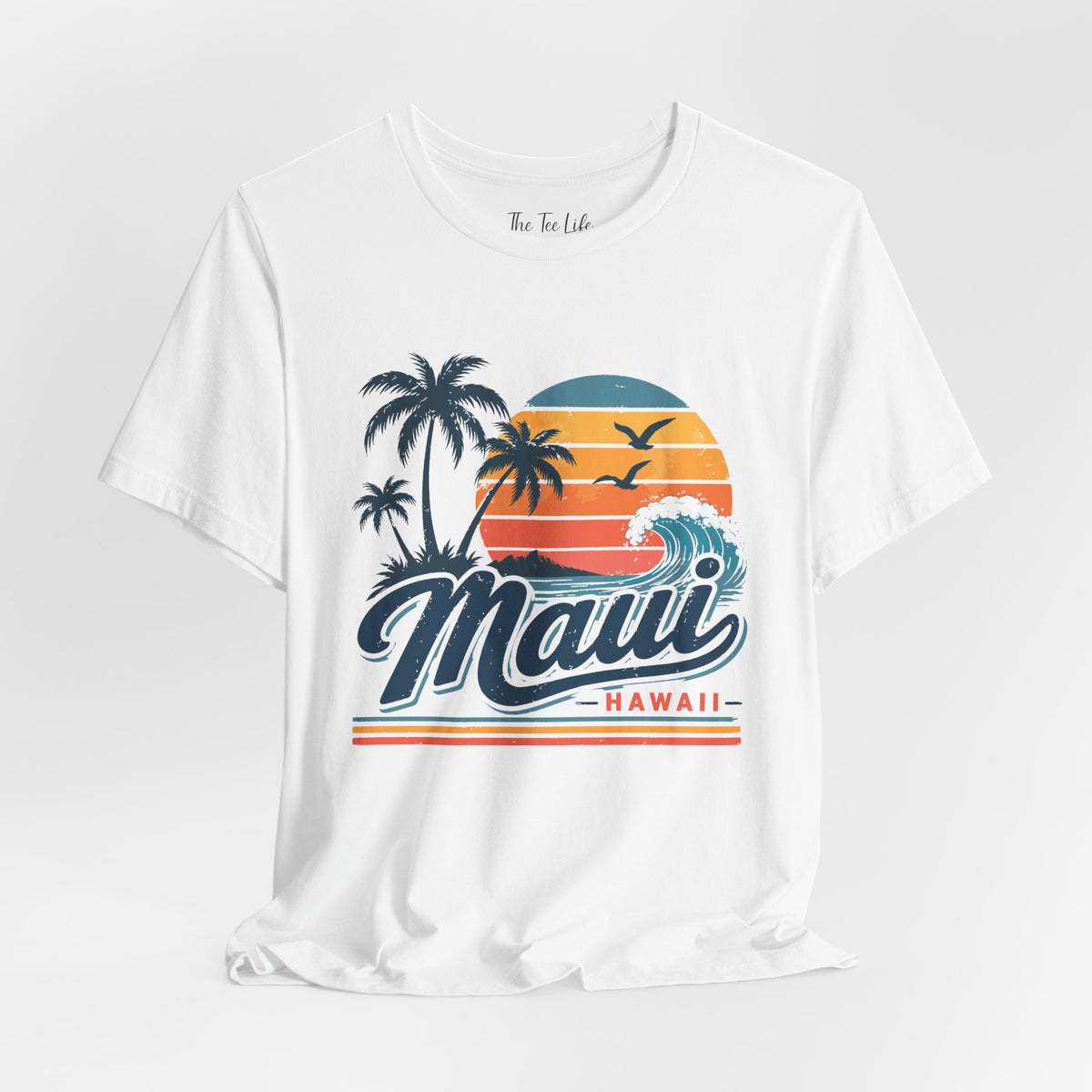Maui Hawaii Retro Sunset Tee