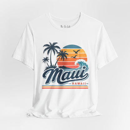 Maui Hawaii Retro Sunset Tee
