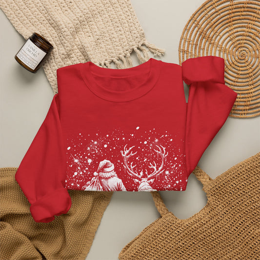 Christmas Santa & Reindeer Crewneck