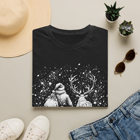 Christmas Santa and Reindeer Tee