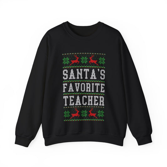 Santa's Favorite Teacher Crewneck