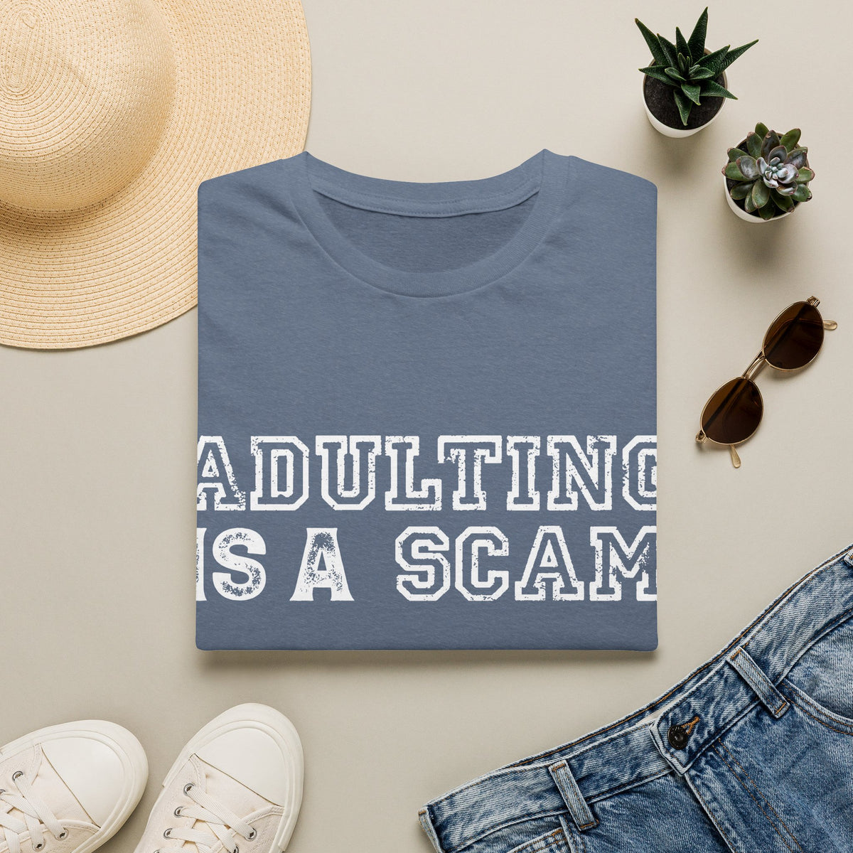 Adulting Is A Scam Tee