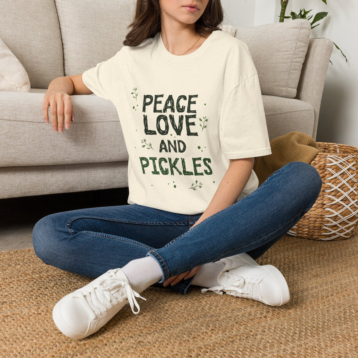 Peace Love and Pickles Tee