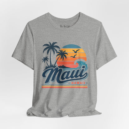 Maui Hawaii Retro Sunset Tee