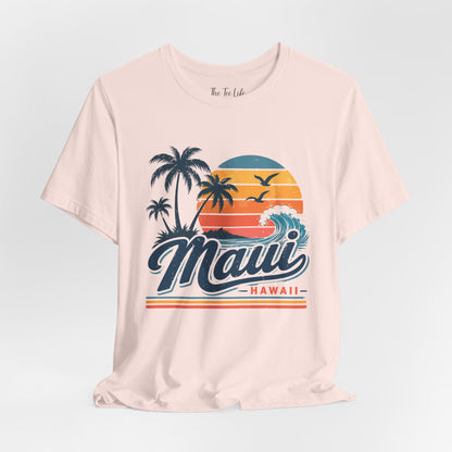 Maui Hawaii Retro Sunset Tee