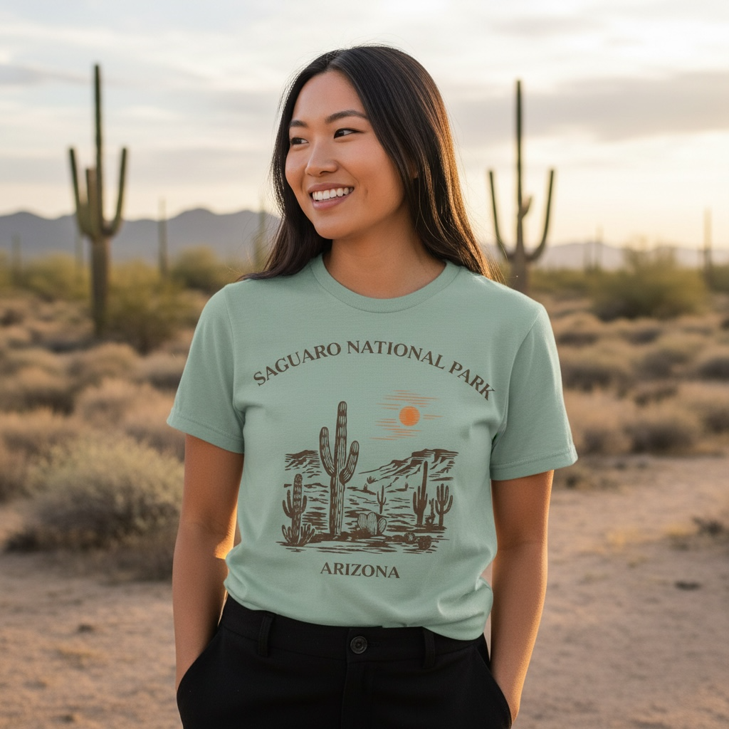 Saguaro National Park Desert T-Shirt – Bella + Canvas Modern Fit