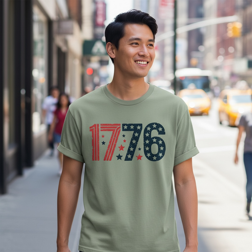 1776 Patriotic America T-Shirt – Bella + Canvas Modern Fit