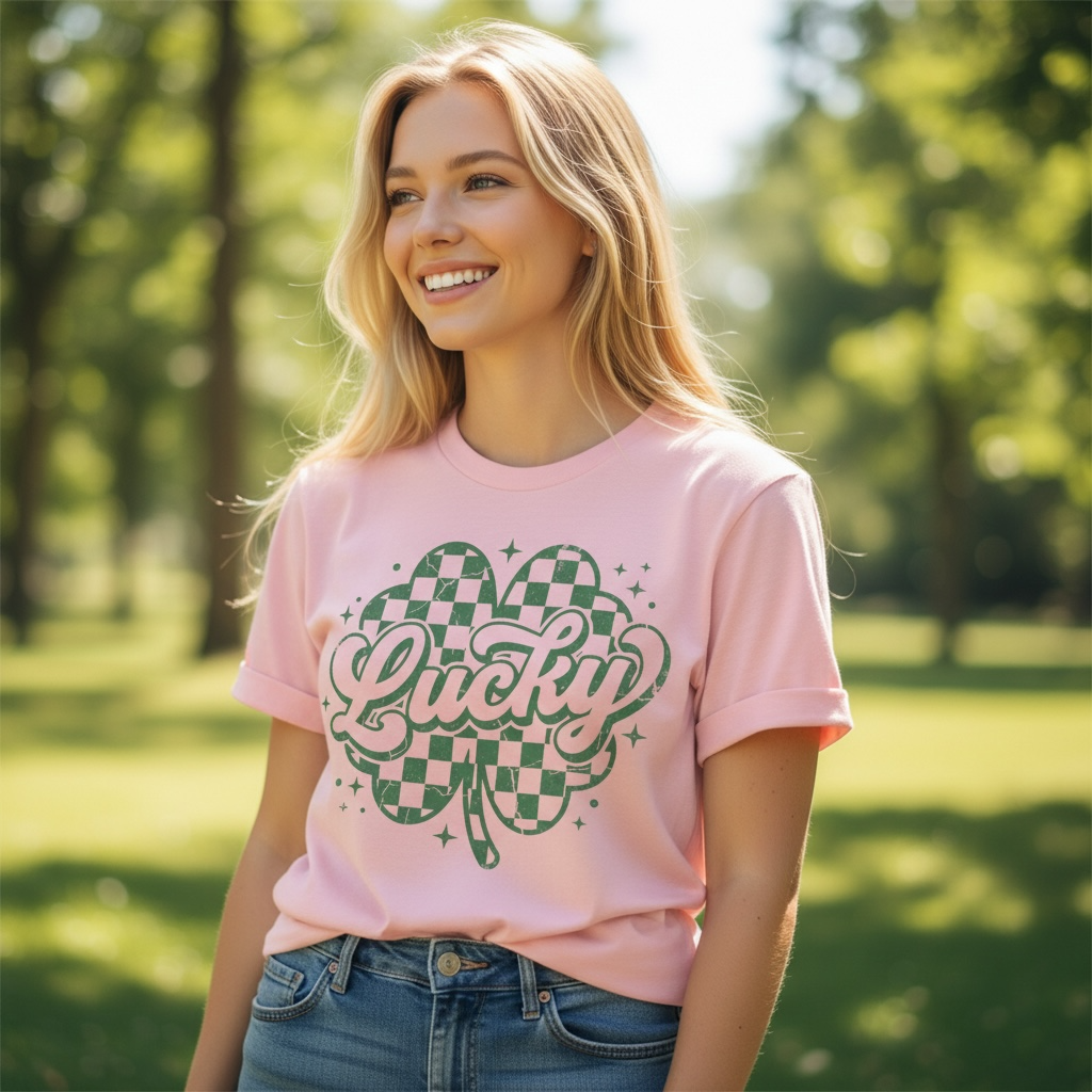 Lucky Shamrock Irish Tee – Bella + Canvas Modern Fit | Shamrock Shirt