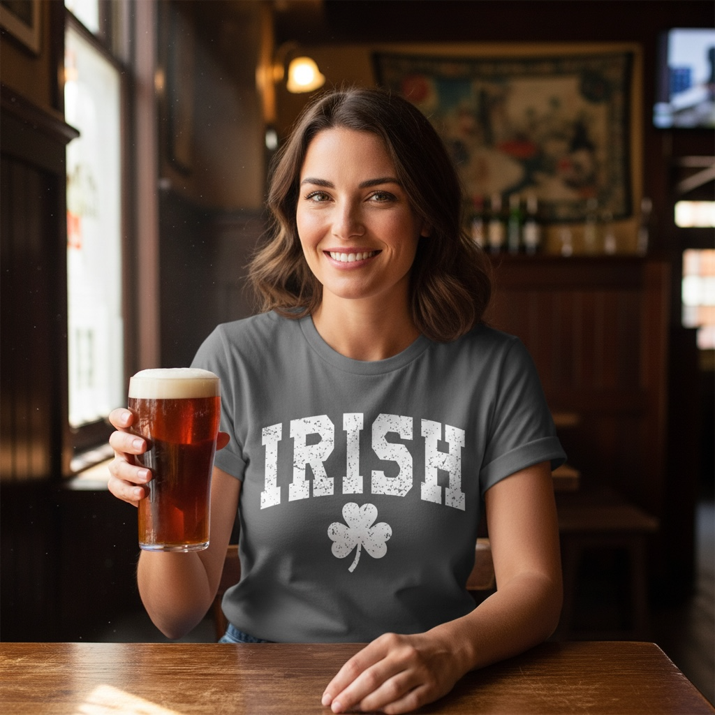 Irish Shamrock Tee – Bella + Canvas Modern Fit