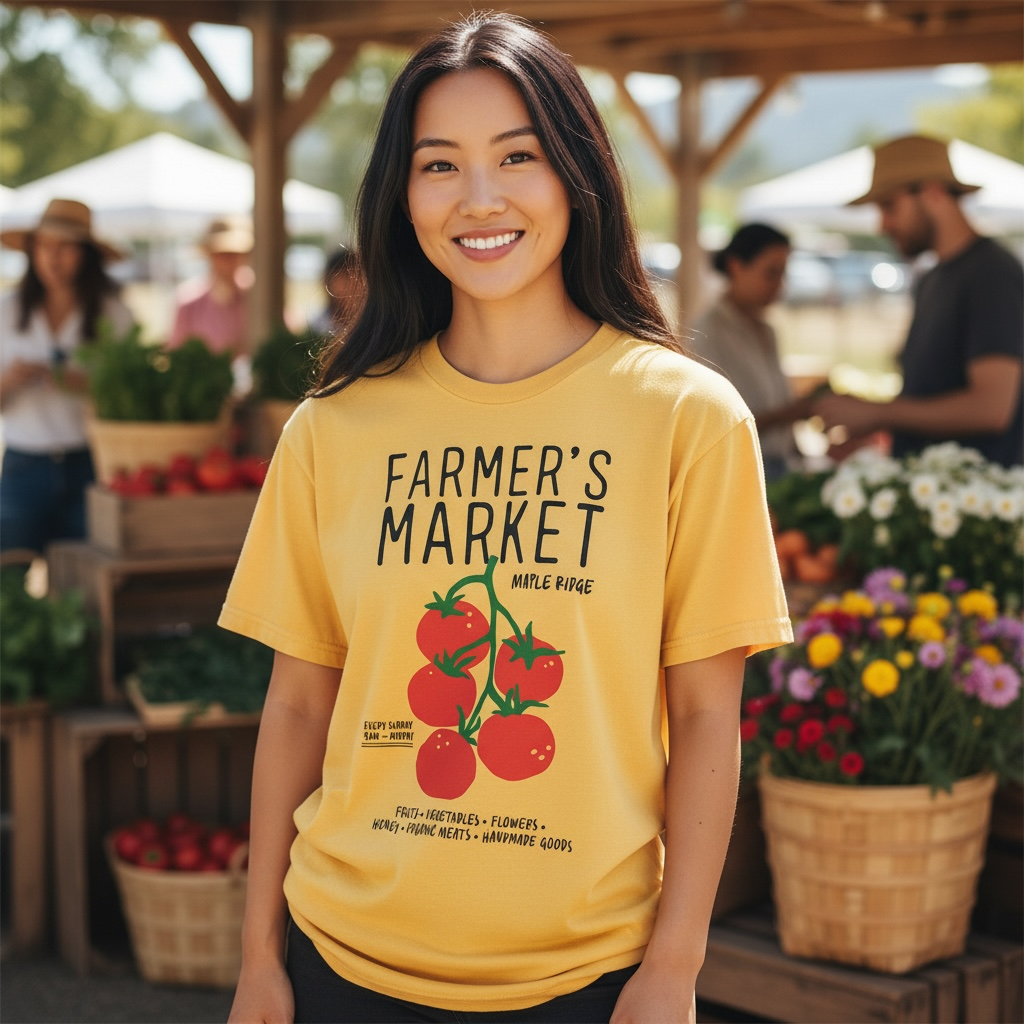 Farmer's Market Vine Tomatoes T-Shirt – Comfort Colors Relaxed Fit