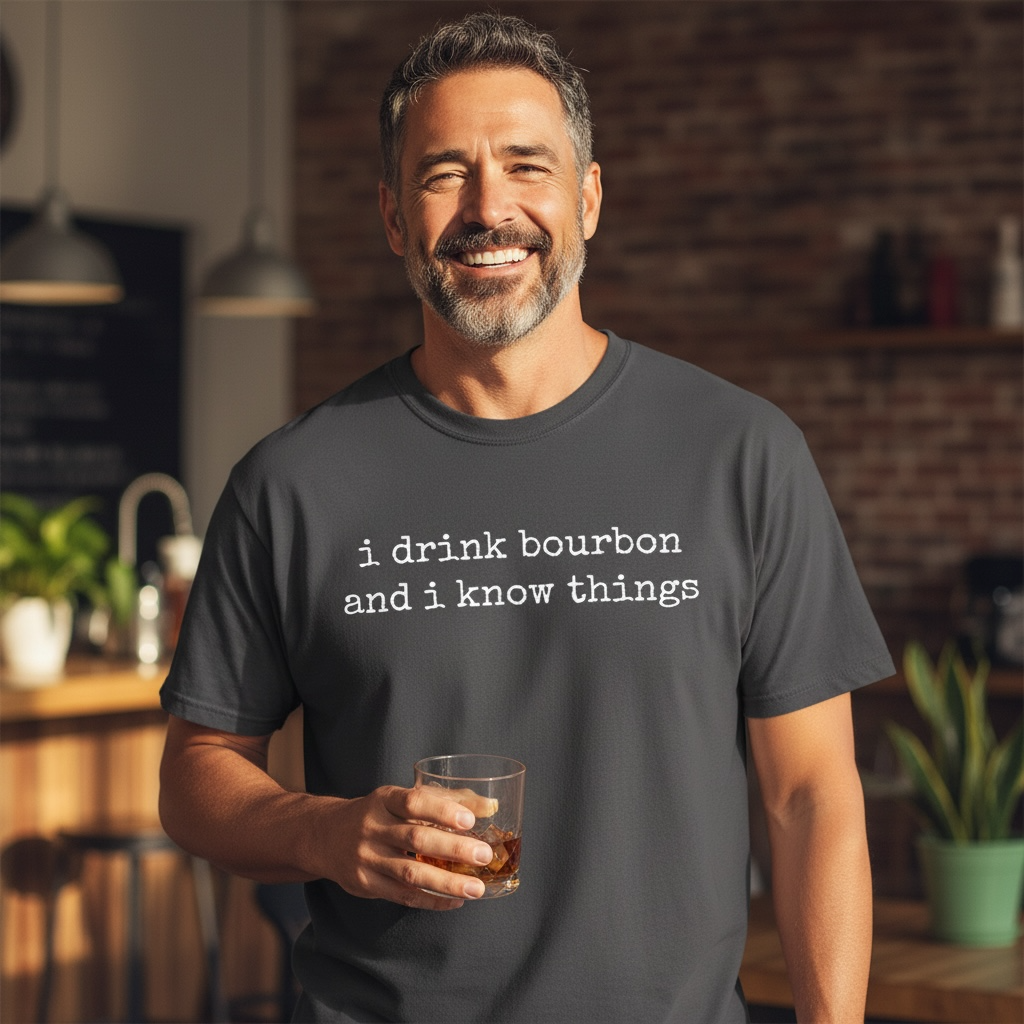 I Drink Bourbon and I Know Things Tee – Comfort Colors Relaxed Fit