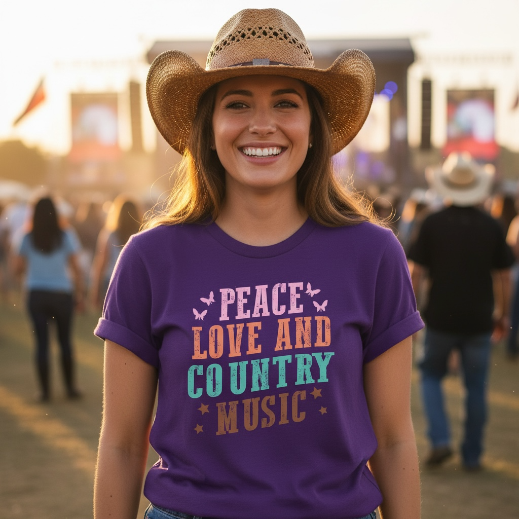 Country Music Lover Tee – Bella + Canvas Modern Fit | Country Music Shirt