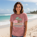 Beach Bum Palm Trees Tee – Bella + Canvas Modern Fit