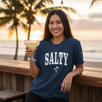 Salty Palm Tree Beach Tee – Comfort Colors Relaxed Fit