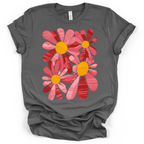 Retro Pink Daisy T-Shirt – Bella + Canvas Modern Fit