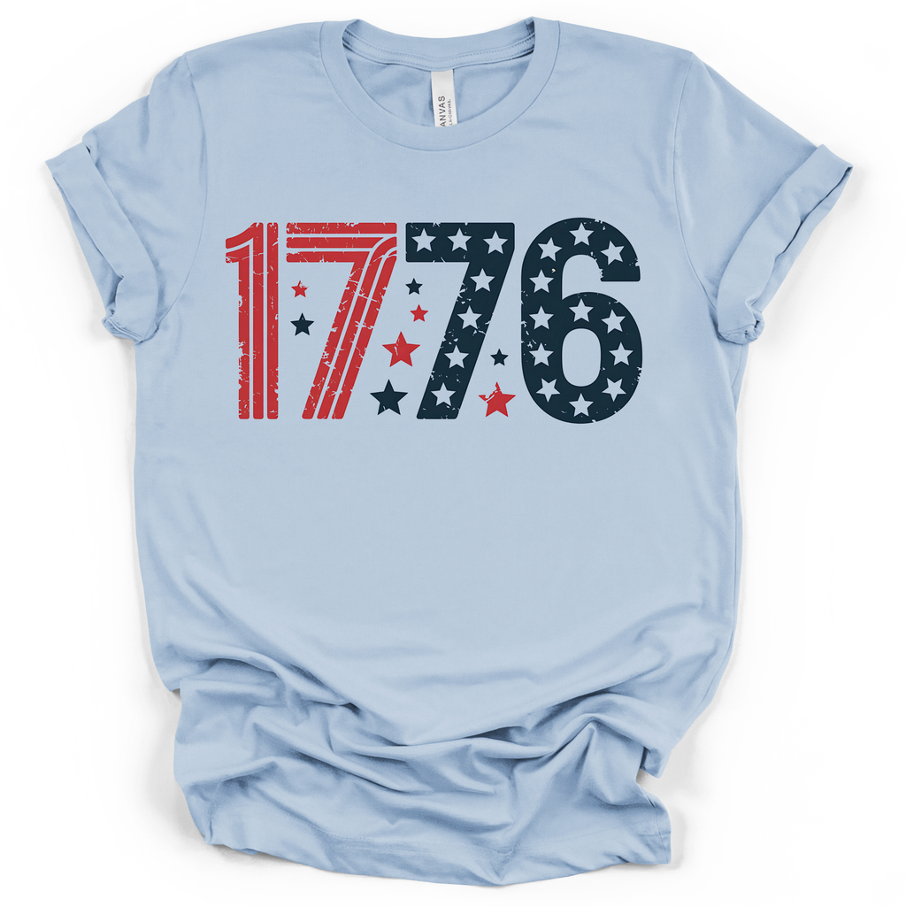 1776 Patriotic America T-Shirt – Bella + Canvas Modern Fit