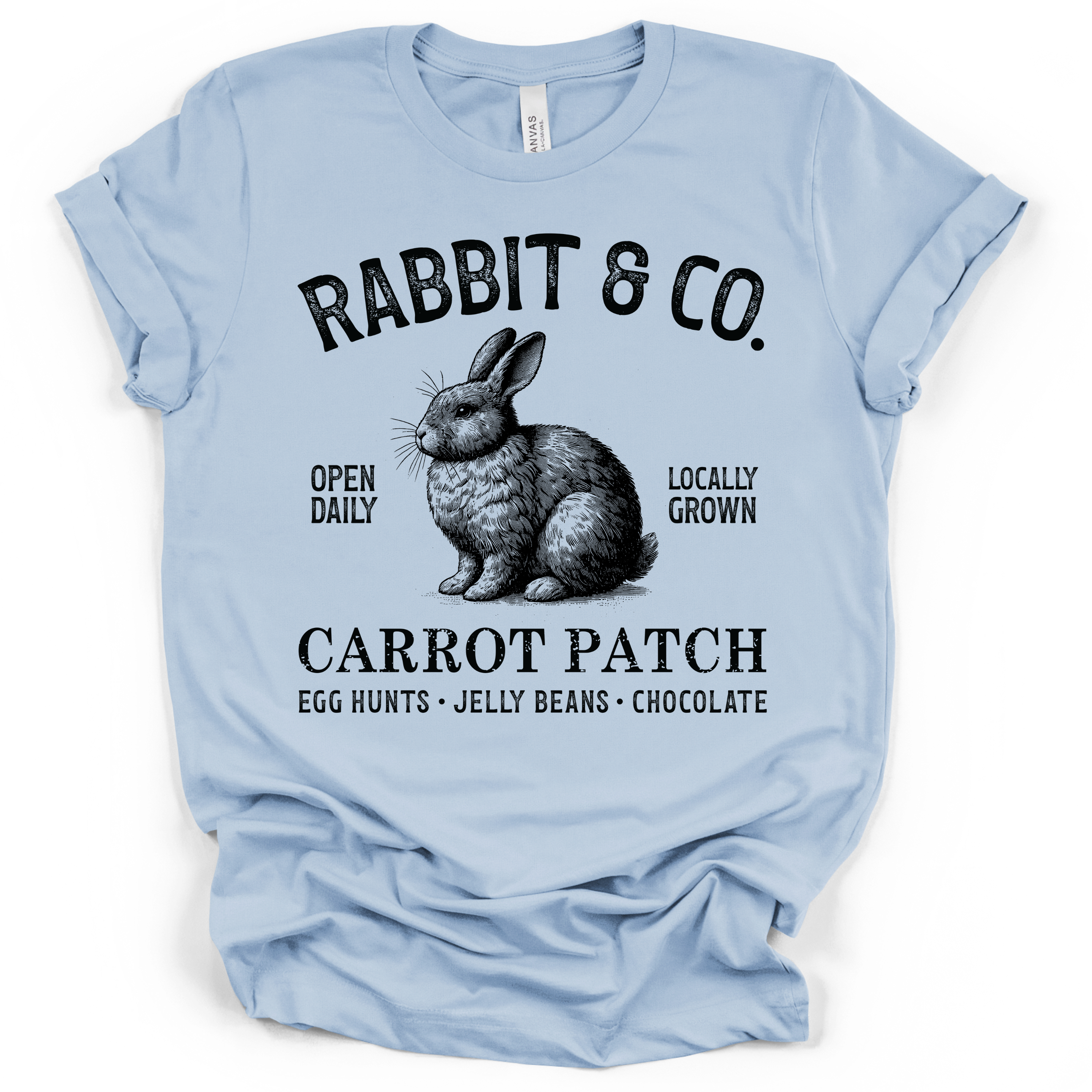 Rabbit & Co. Easter T-Shirt – Bella + Canvas Modern Fit