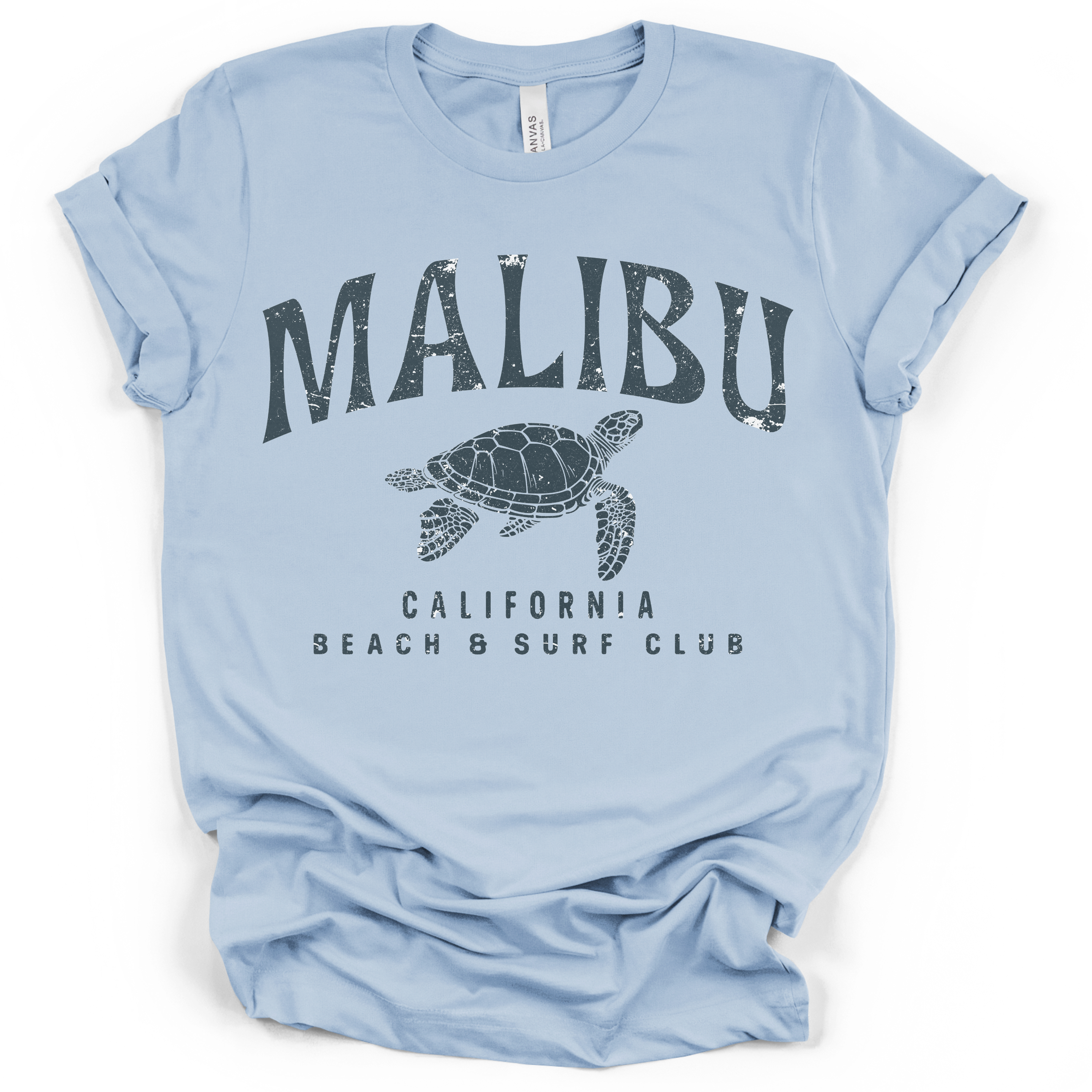 Malibu California Beach & Surf Club Tee – Bella + Canvas Modern Fit