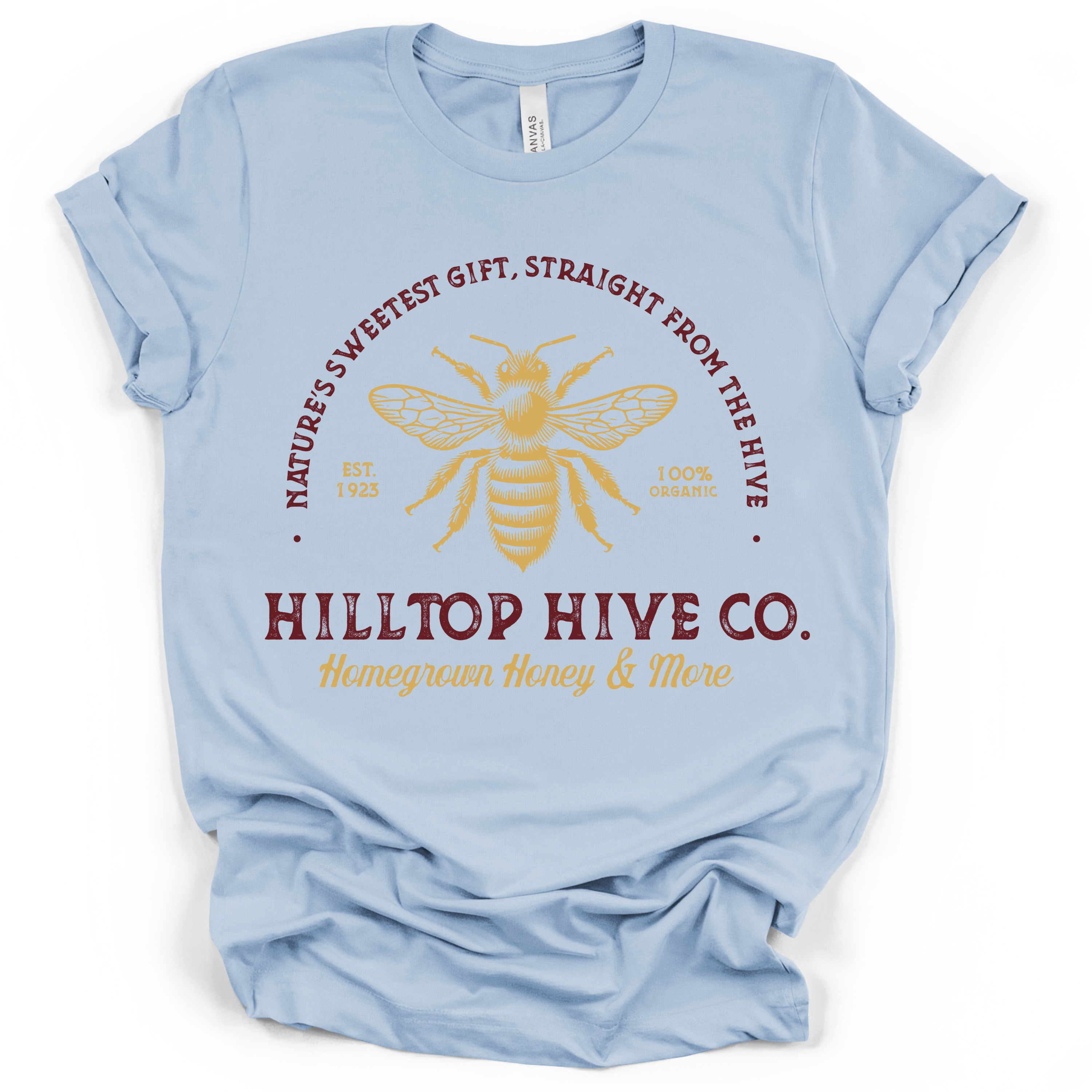 Hilltop Hive Co. Honey Bee T-Shirt – Bella + Canvas Modern Fit