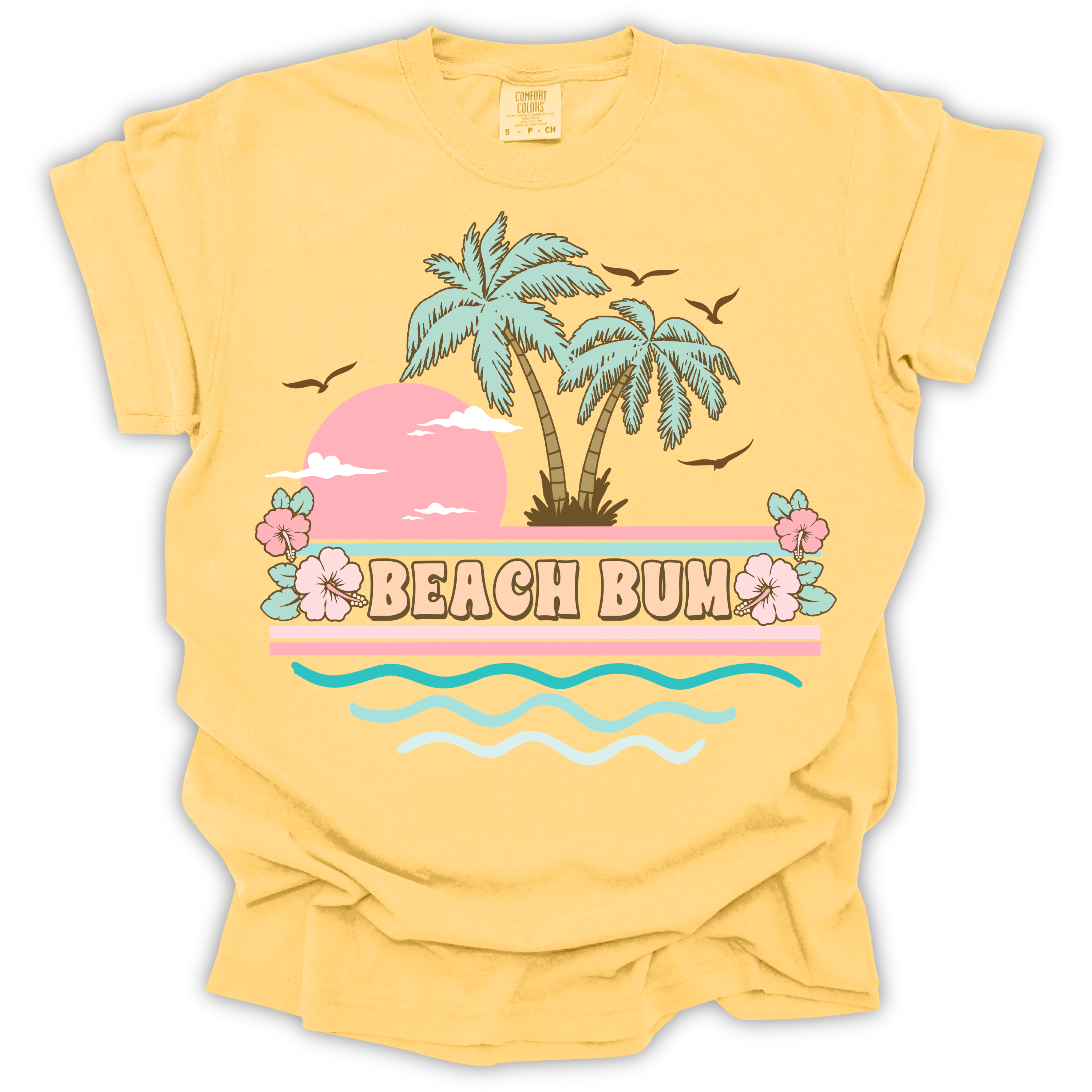 Beach Bum Palm Trees Tee – Comfort Colors Relaxed Fit