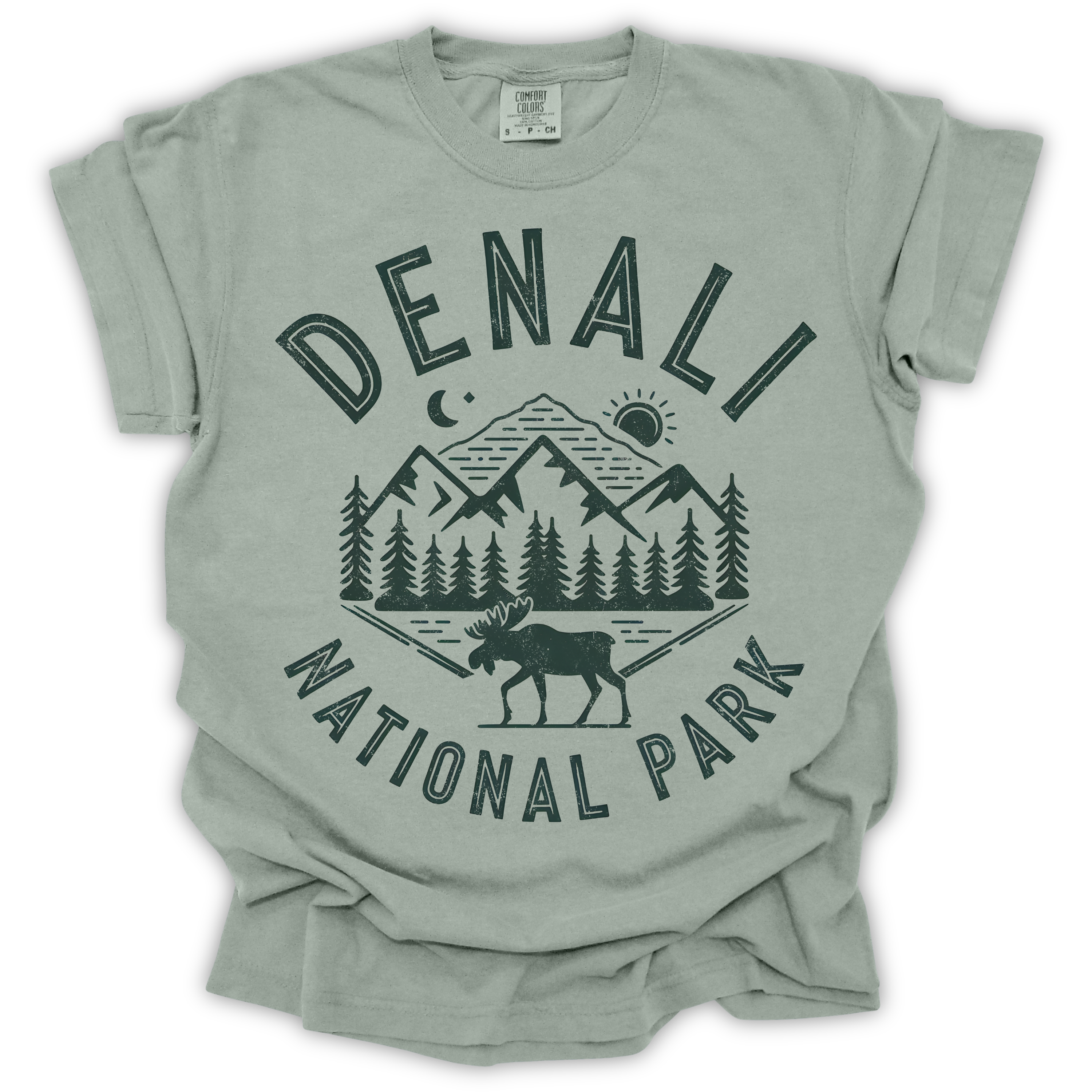 Denali National Park Moose T-Shirt – Comfort Colors Relaxed Fit