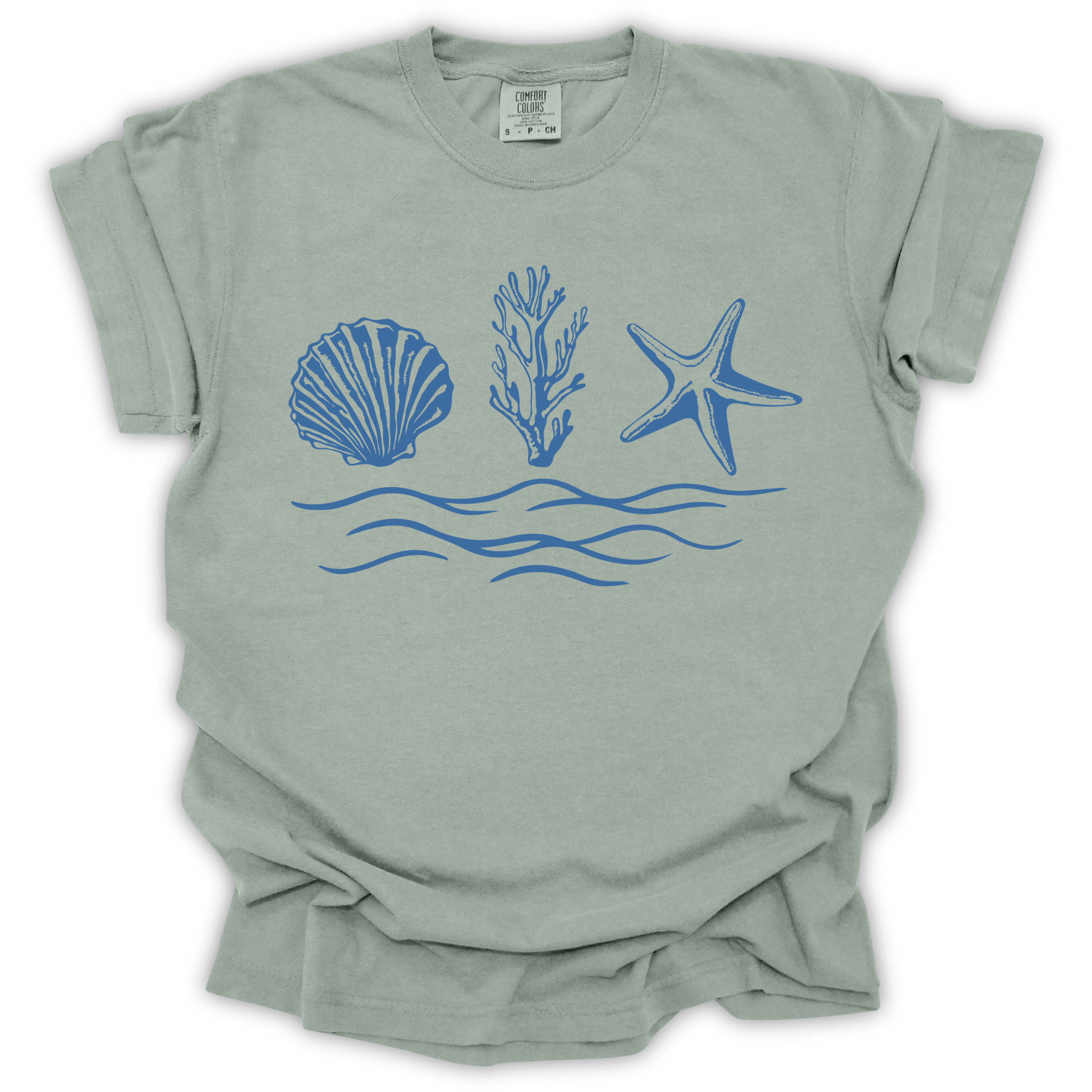 Seaside Shells Tee - Comfort Colors Relaxed Fit