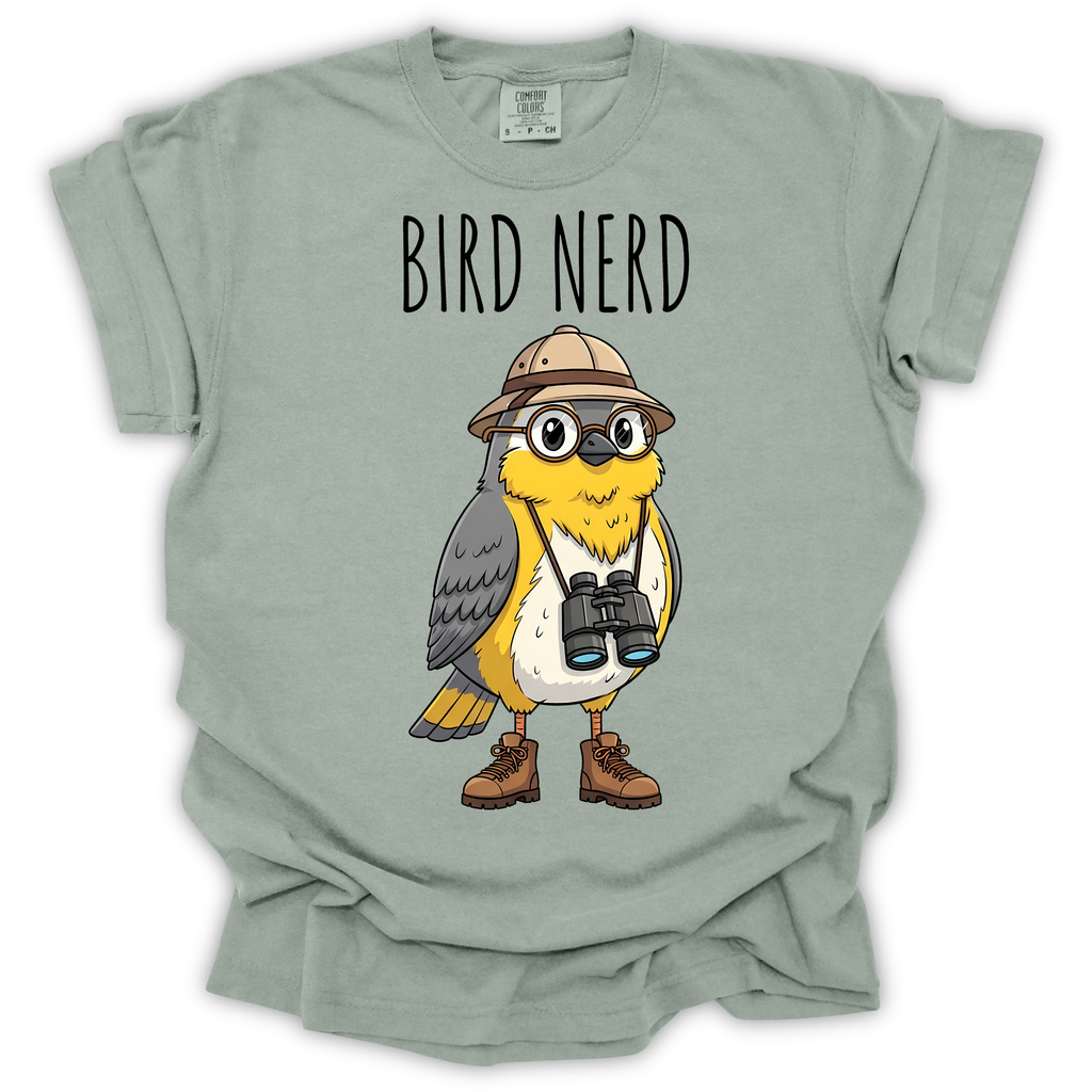 Bird Nerd Birdwatcher T-Shirt – Comfort Colors Relaxed Fit