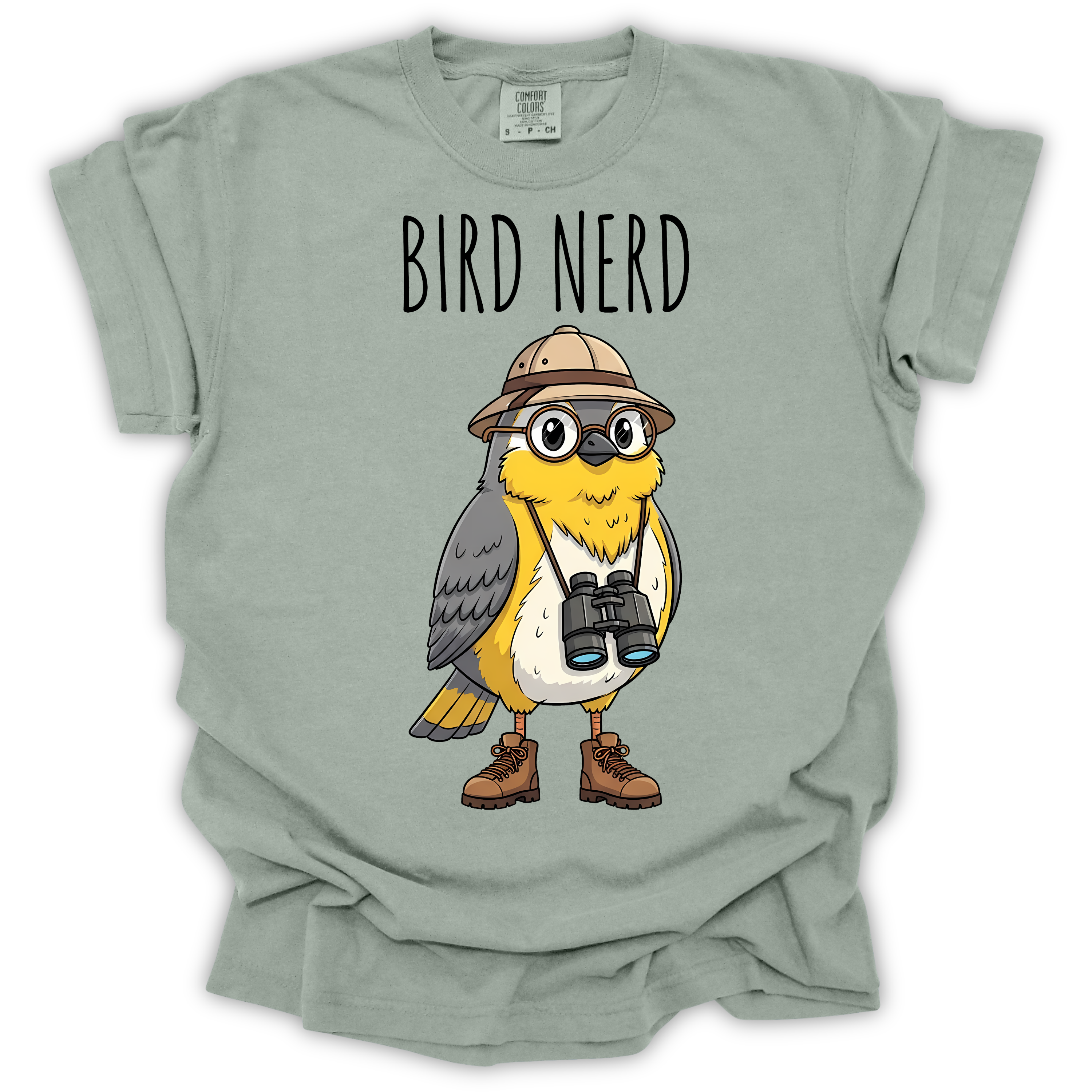 Bird Nerd Birdwatcher T-Shirt – Comfort Colors Relaxed Fit