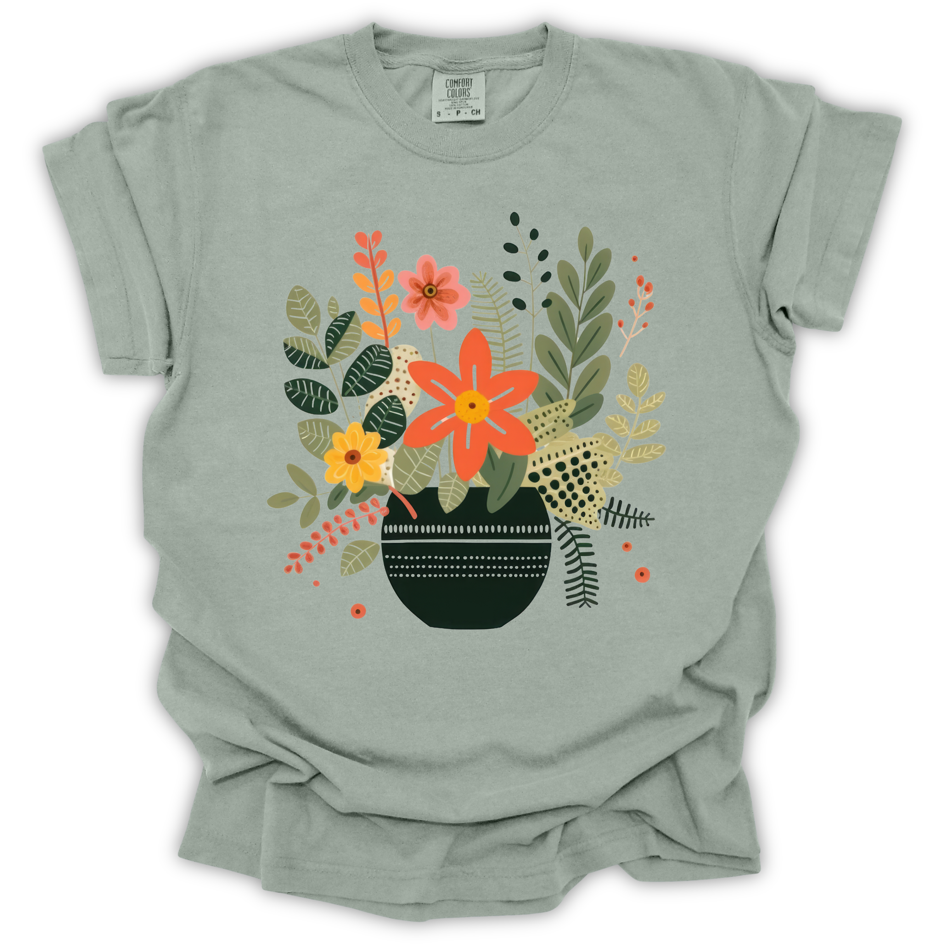 Boho Botanical T-Shirt – Comfort Colors Relaxed Fit