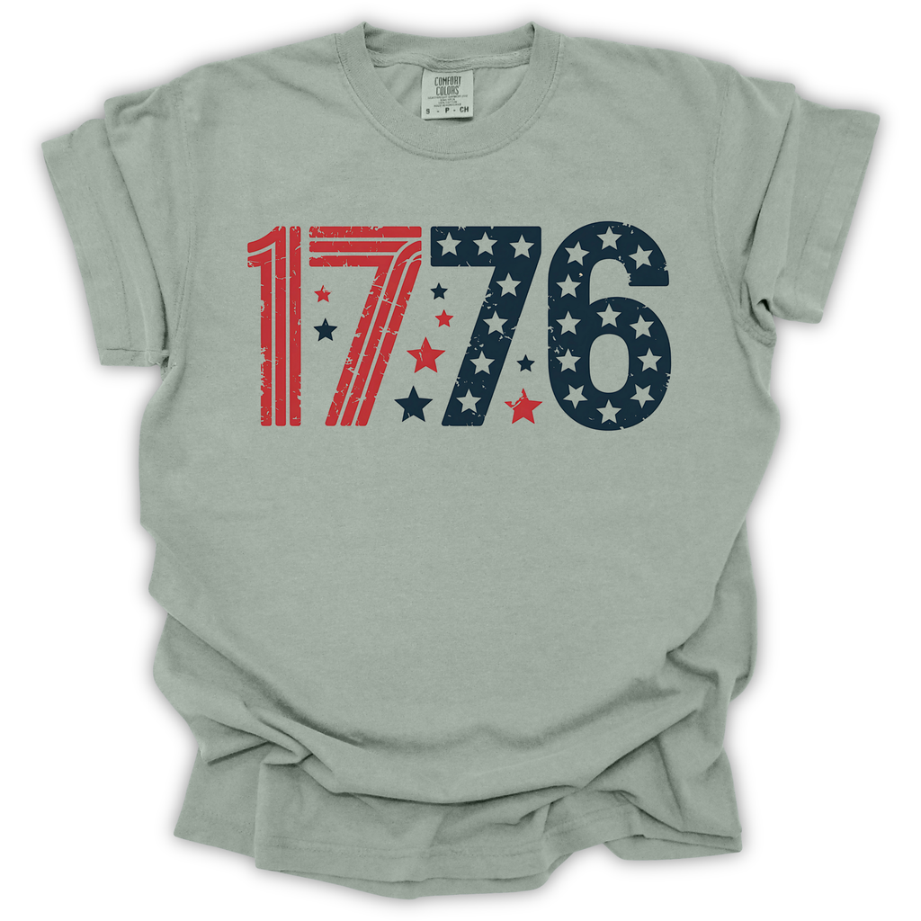 1776 Patriotic America T-Shirt – Comfort Colors Relaxed Fit