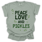 Peace Love and Pickles Tee - Comfort Colors