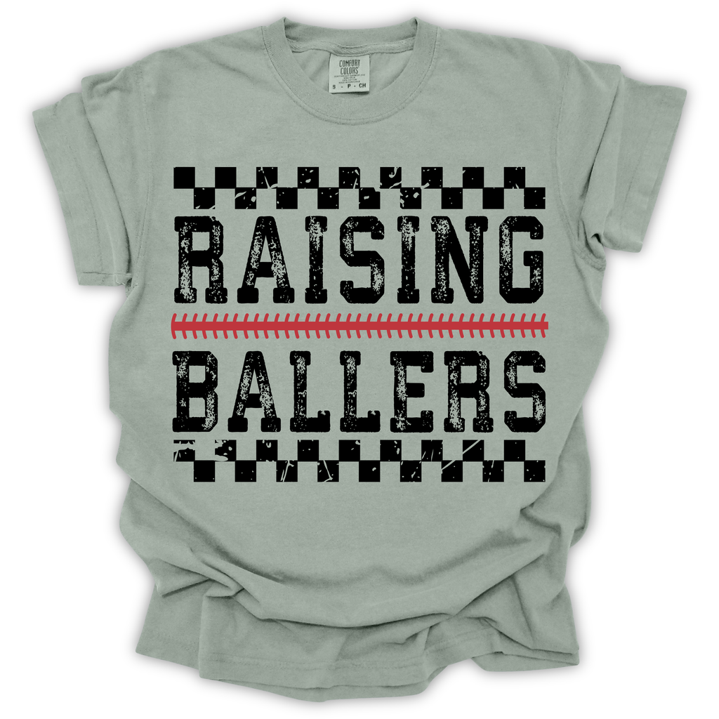 Raising Ballers Baseball Mom/Dad T-Shirt – Comfort Colors Relaxed Fit