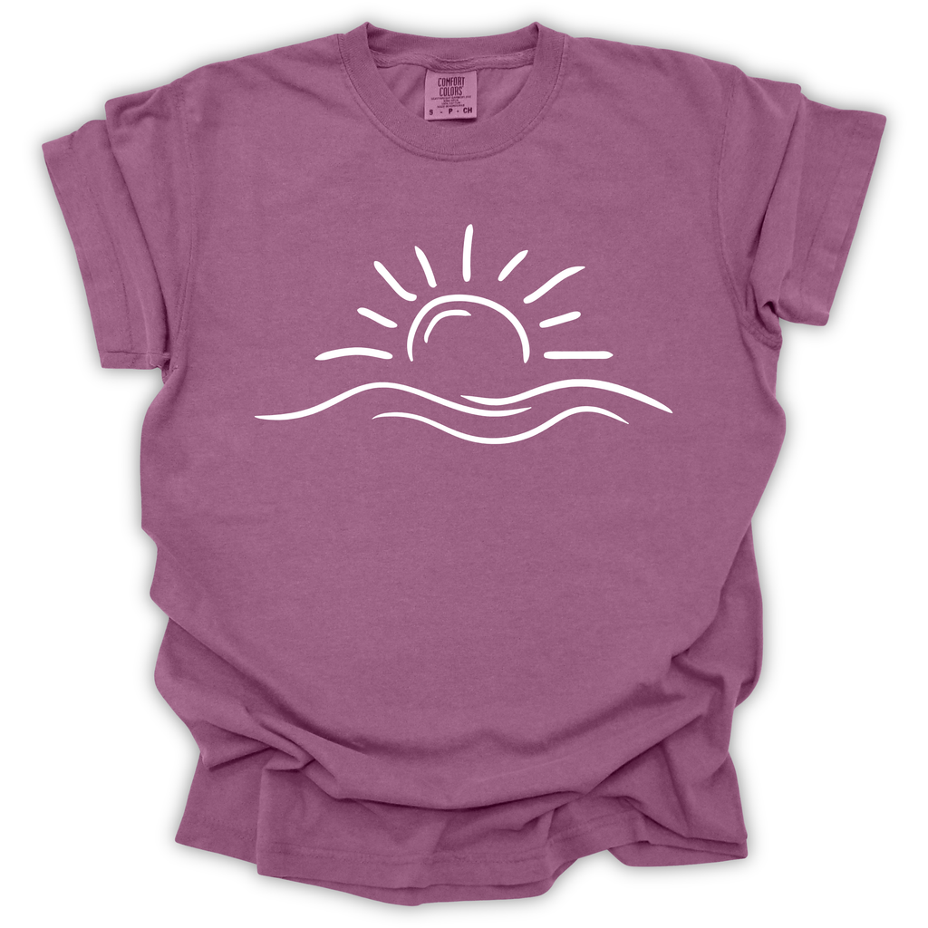 Sunrise Wave Tee - Comfort Colors Relaxed Fit