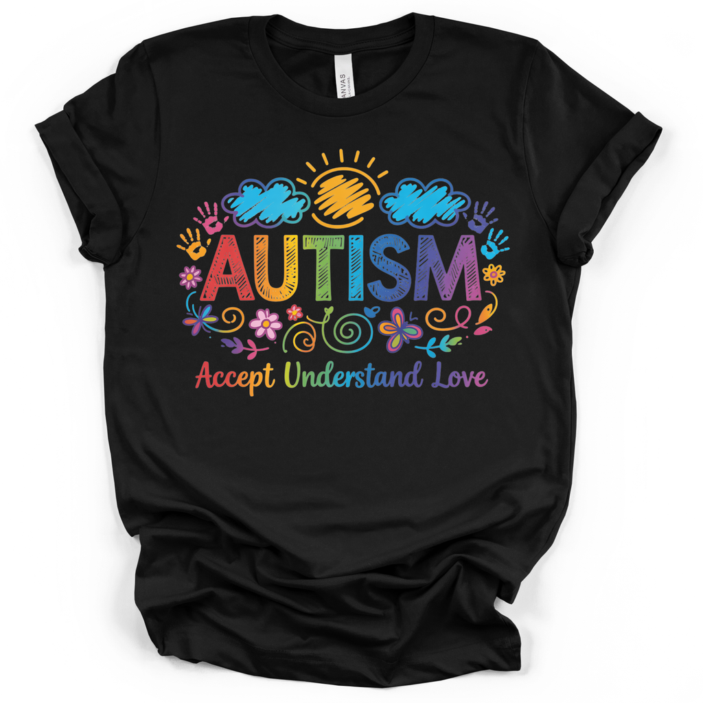 Autism Awareness Rainbow T-Shirt – Bella + Canvas Modern Fit