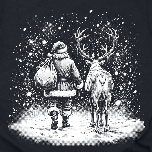 Santa and Reindeer Tee
