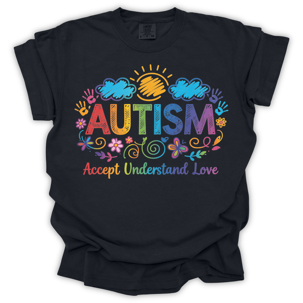 Autism Awareness Rainbow T-Shirt – Comfort Colors Relaxed Fit