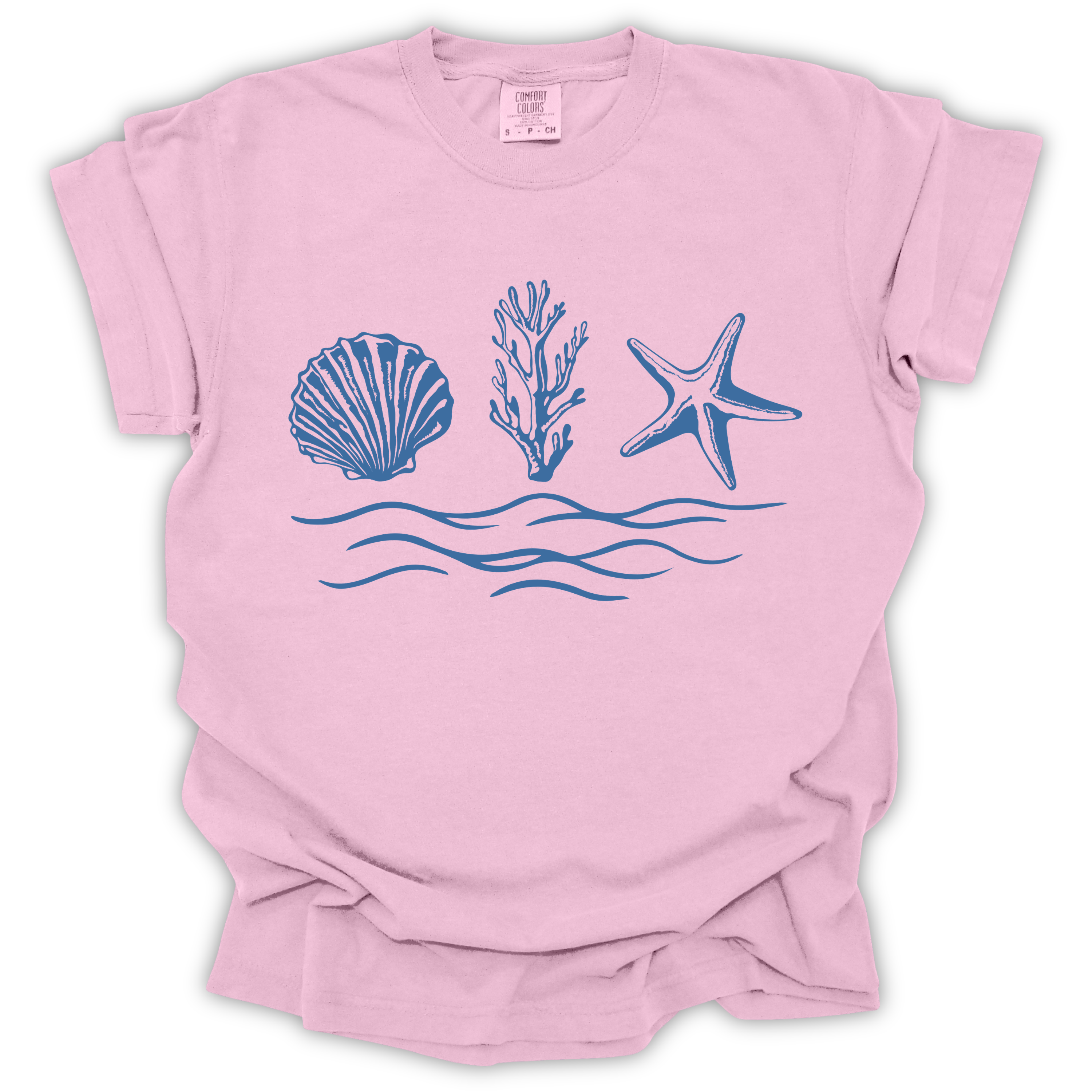 Seaside Shells Tee - Comfort Colors Relaxed Fit