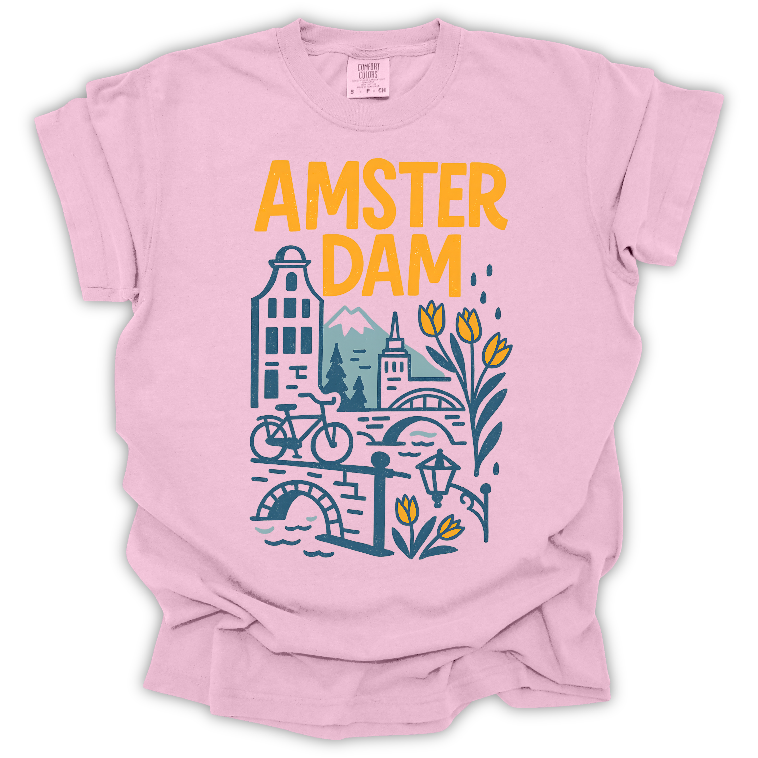 Amsterdam Skyline T-Shirt – Comfort Colors Relaxed Fit