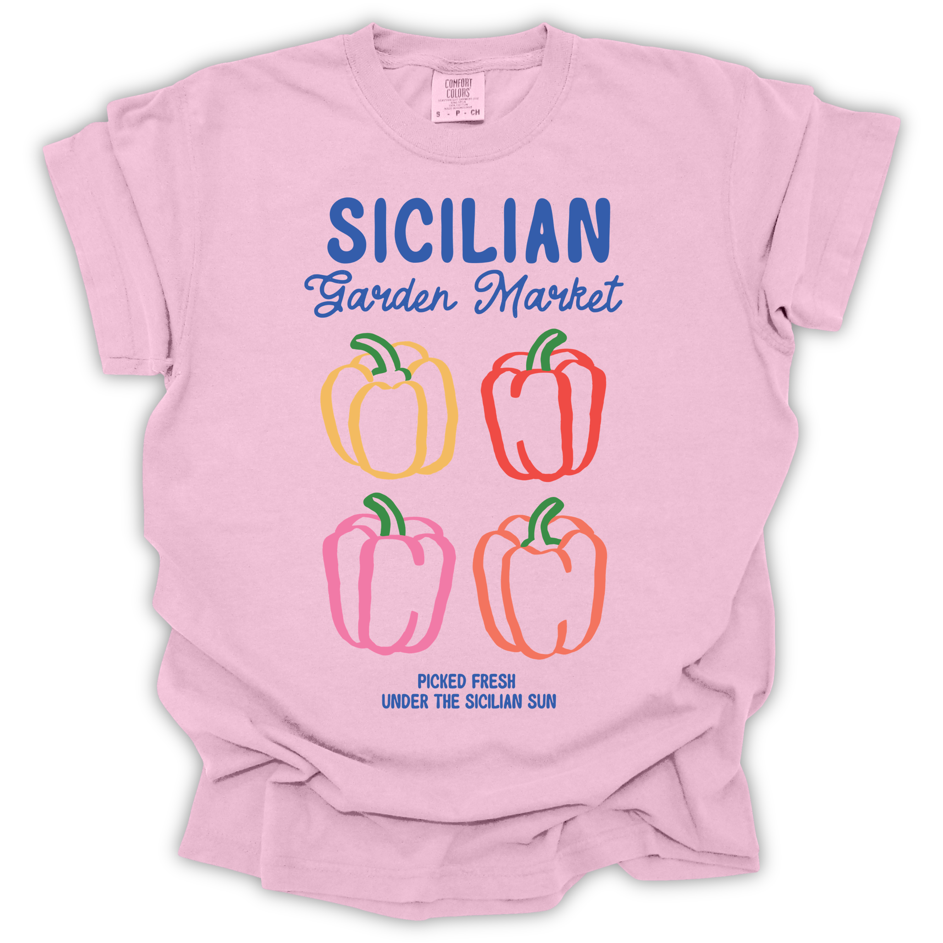 Sicilian Garden Market T-Shirt – Comfort Colors Relaxed Fit