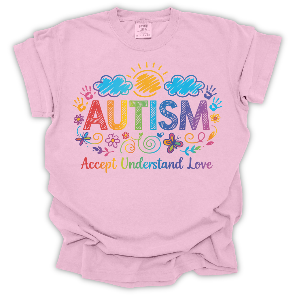 Autism Awareness Rainbow T-Shirt – Comfort Colors Relaxed Fit