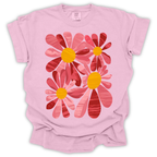 Retro Pink Daisy T-Shirt – Comfort Colors Relaxed Fit