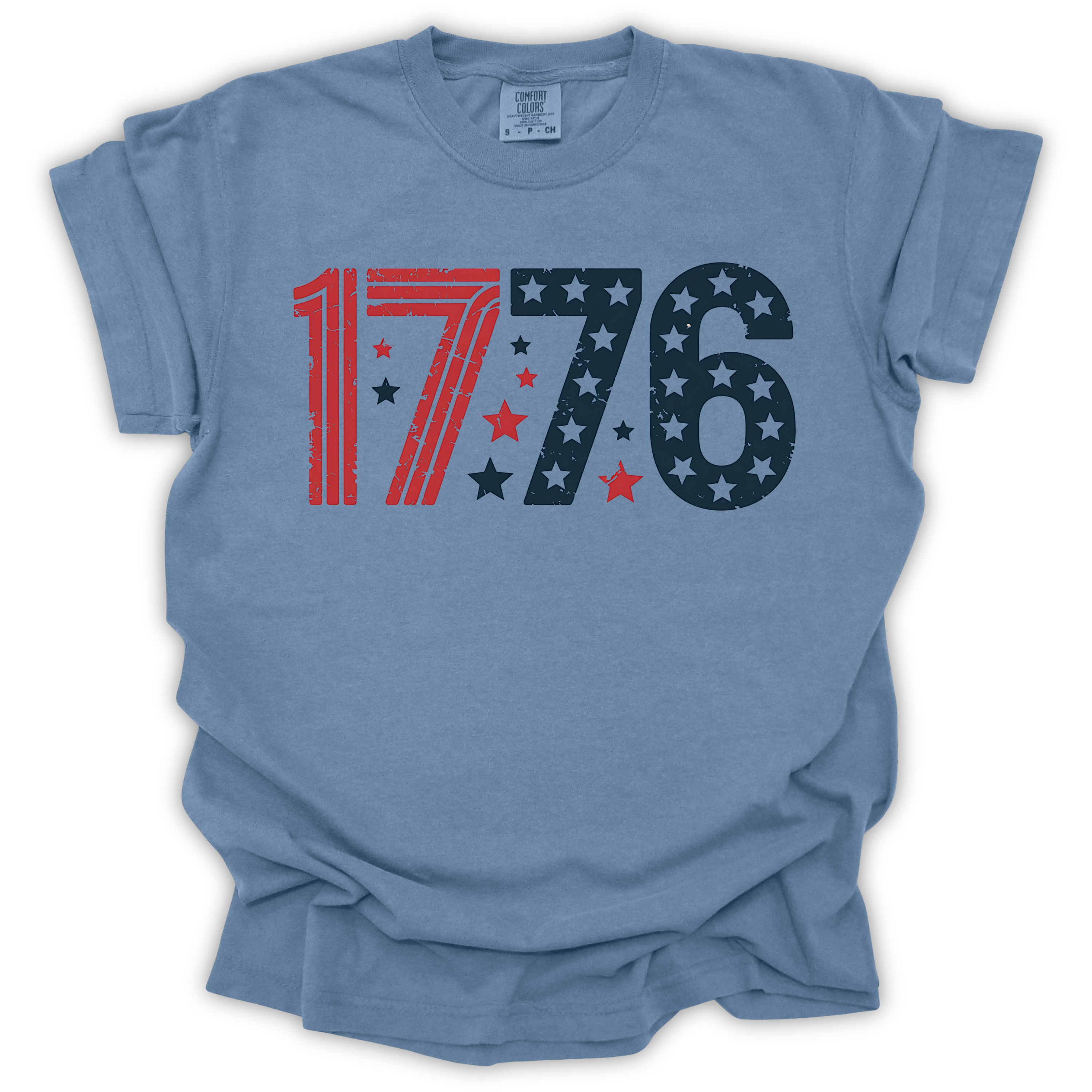 1776 Patriotic America T-Shirt – Comfort Colors Relaxed Fit