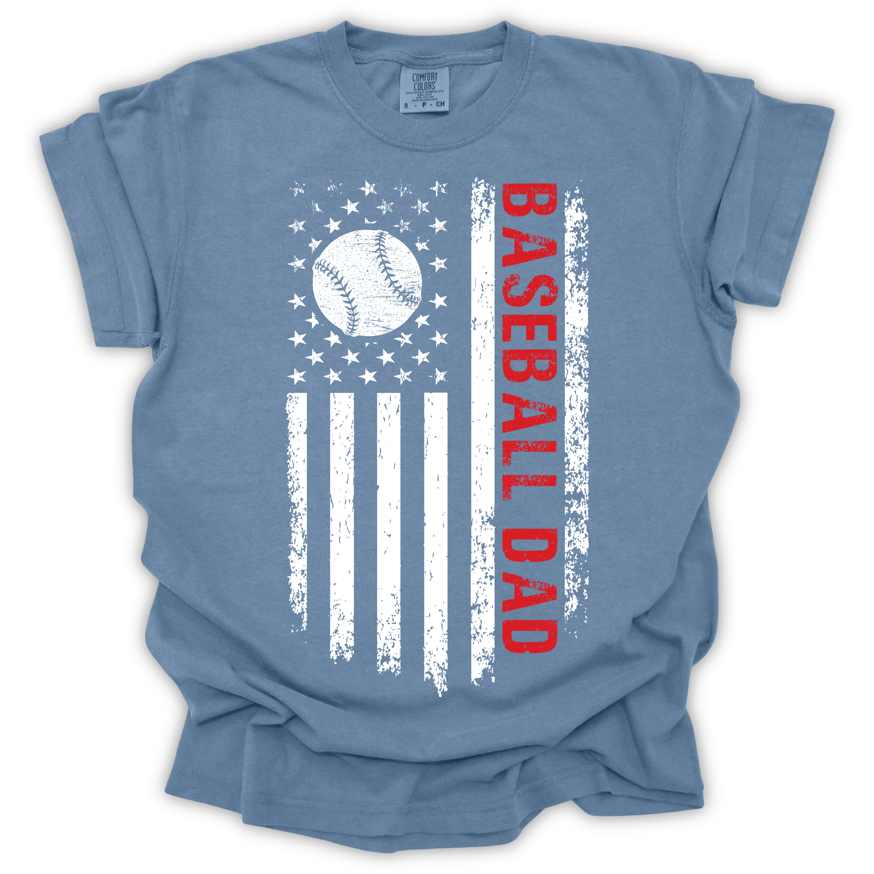 Baseball Dad T-Shirt - Comfort Colors